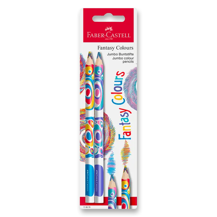 Hlavný obrázok produktu Tříbarevná pastelka Faber-Castell Fantasy Jumbo [2 ks]