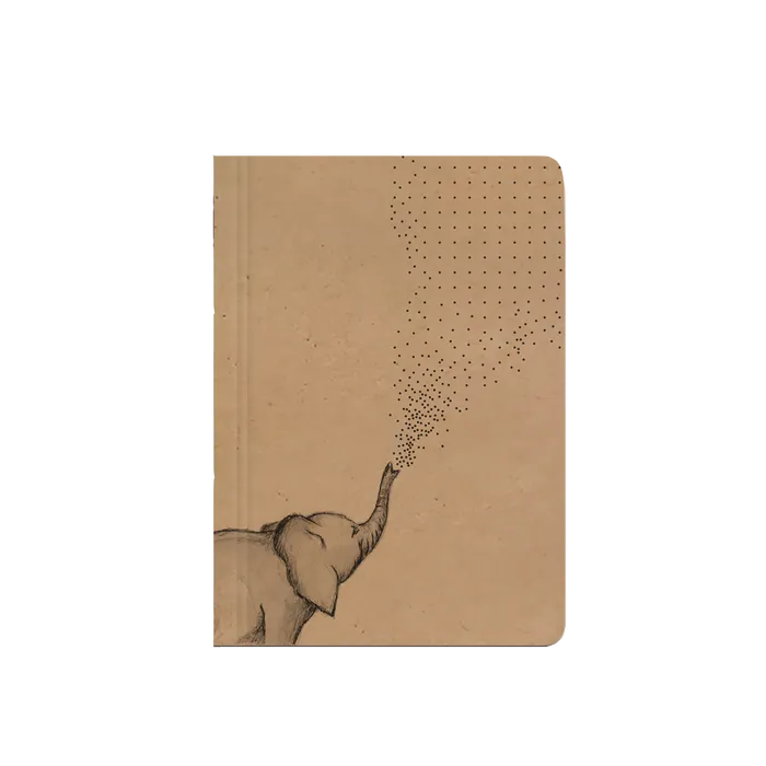 Hlavný obrázok produktu Notes tečkovaný - A6 - kraft - Slon