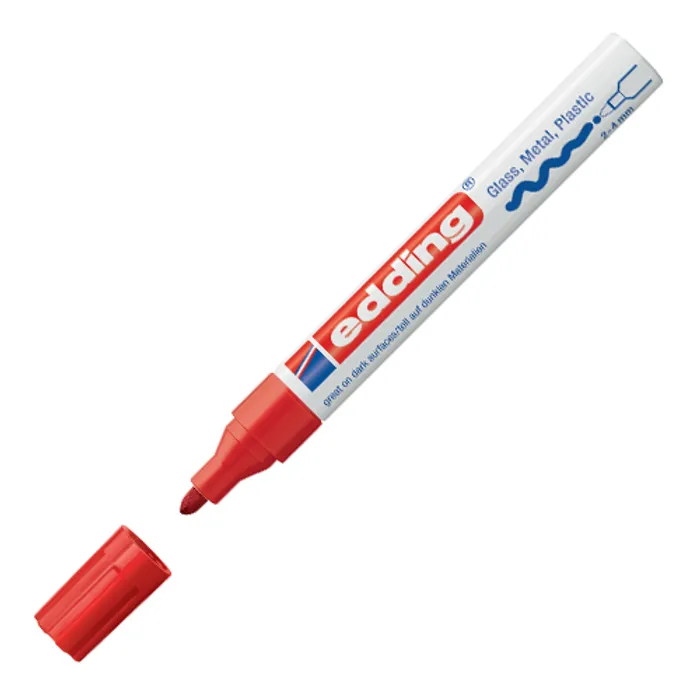 Hlavný obrázok produktu Lakový popisovač "750", červená, 2-4mm, EDDING