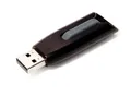USB flash disk V3, čierna-sivá, 64GB, USB 3.0, 60/12MB/sec, VERBATIM