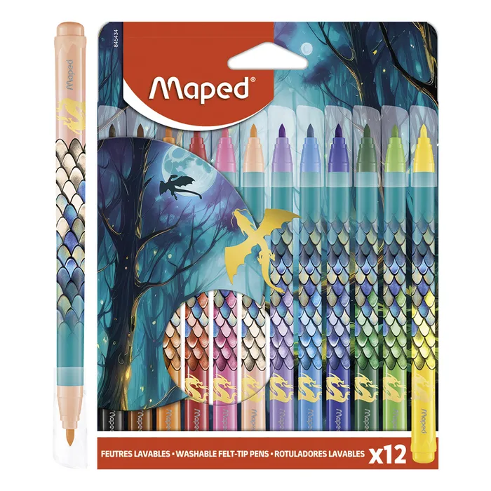 Hlavný obrázok produktu Dětské fixy Maped Dragon - 12 barev
