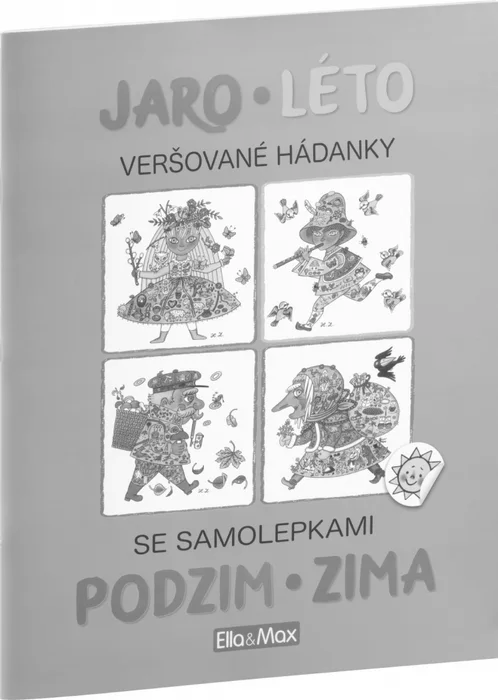 Hlavný obrázok produktu JARO, LÉTO, PODZIM, ZIMA – Kniha samolepek a hádanek