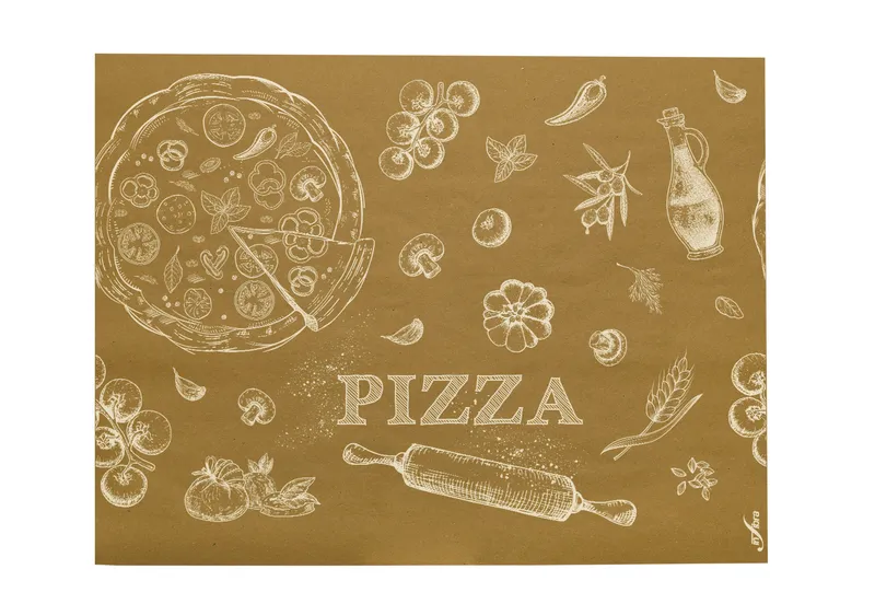 Hlavný obrázok produktu Jednorázové papírové prostírání Infibra Natur PIZZA 30x40cm - 500ks