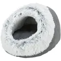 Ďalší obrázok produktu Jaskyňa HARVEY 35 × 26 × 41 cm, plyš s dlhým vlasom, sivá