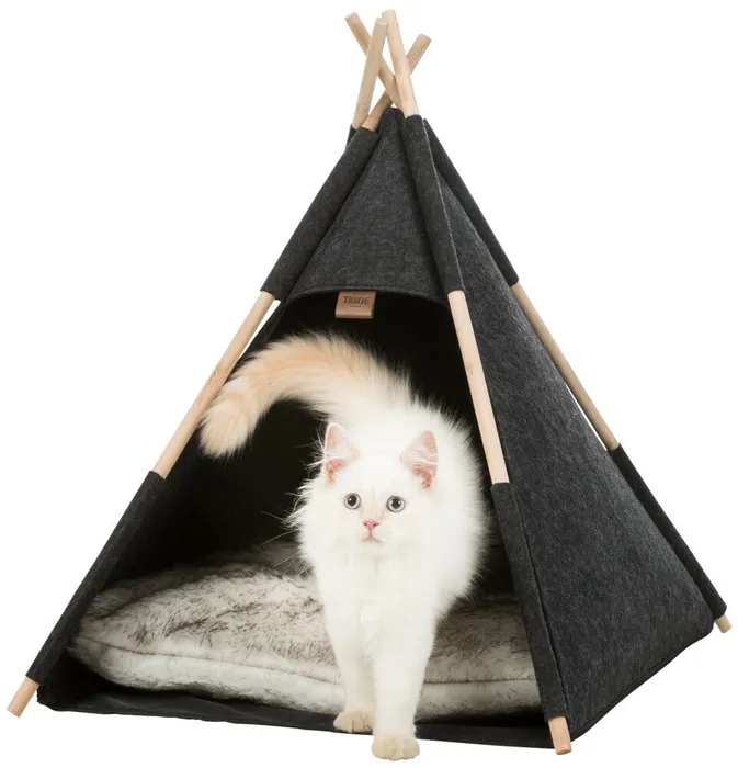 Hlavný obrázok produktu Jeskyňka TIPI, 55 x 65 x 55 cm, plsť, antracit