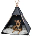 Jaskynka TIPI, 70 x 70 x 70 cm, plsť, antracit
