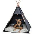 Jaskynka TIPI, 70 x 70 x 70 cm, plsť, antracit