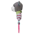 Ďalší obrázok produktu JUNIOR plyšový medvedík s plastovým krúžkom, zvukový, 23 cm