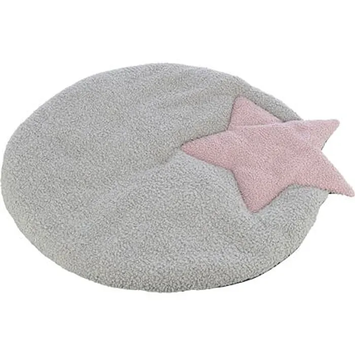 Hlavný obrázok produktu JUNIOR podložka STAR k ležení pro štěňata, 55 x 61 cm, šedá/světlá lila