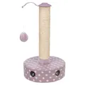 JUNIOR škrabadlo pro koťata o 26 cm/ 47 cm, fleece/sisal, světlá lila