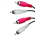 Ďalší obrázok produktu Audio kábel 2x CINCH M - 2x CINCH M, CINCH, 1.5m, čierna, Logo, blister