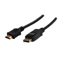 Video kábel Kábel DisplayPort M - HDMI M, 5m, čierna, Logo, blister