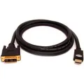 Ďalší obrázok produktu Video kábel DVI (18+1) M - HDMI M, 2m, pozlatené konektory, čierna, Logo, blister