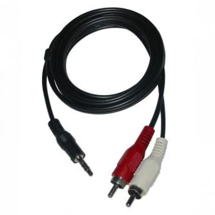 Hlavný obrázok produktu Kabel Jack (3,5mm) M- Cinch 2x M, 1.5m, černá, Logo