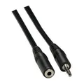 Predĺžovací audio kábel Jack (3,5mm) M - Jack (3,5mm) F, JACK, 3m, čierna, Logo