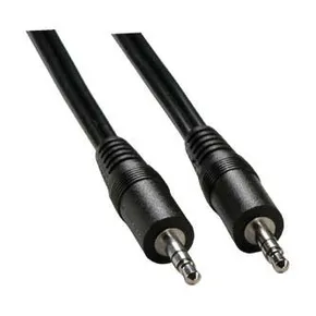 Audio kábel Jack (3,5mm) M - Jack (3,5mm) M, JACK, 1.5m, čierna, Logo