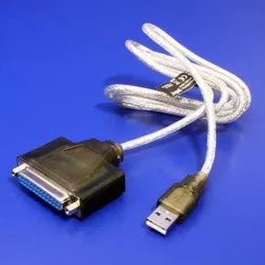 Kábel USB (1.1), USB A M-25 pin F, 0.9m, čierny, IEEE 1284