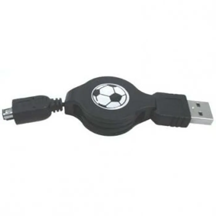 Hlavný obrázok produktu Kabel USB (1.1), USB A M- 4 pin M, 0.7m, černý, Logo, HIROSE