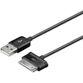 Kábel USB (2.0), USB A M- 30 pin (Samsung) M, 1,2 m, čierny, pre tablety Samsung