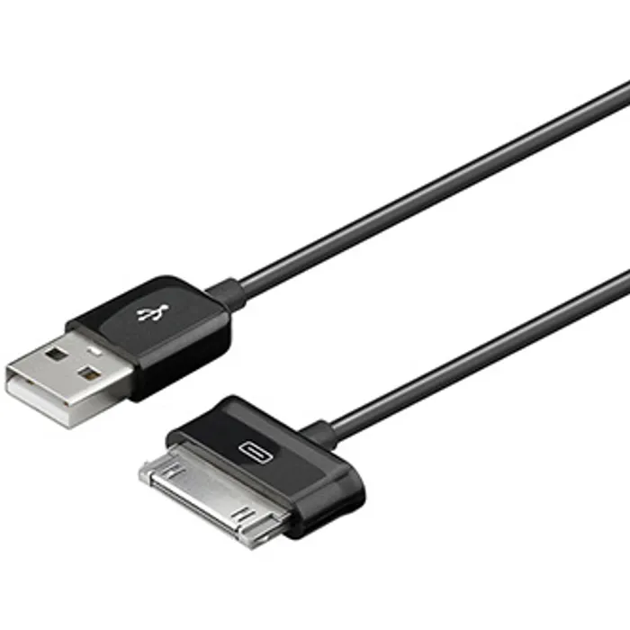 Hlavný obrázok produktu Kabel USB (2.0), USB A M- 30 pin (Samsung) M, 1,2m, černý, pro Samsung tablety