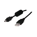 Kábel USB (2.0), USB A M- 4 pin M, 1.8m, čierny, FUJI