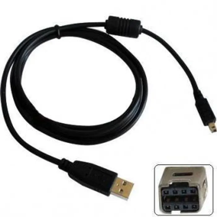 Hlavný obrázok produktu Kabel USB (2.0), USB A M- 8 pin M, 1.8m, černý, Logo, blistr, MINOLTA