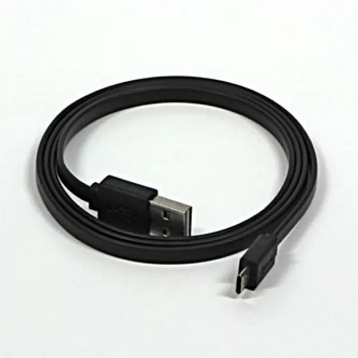 Hlavný obrázok produktu Kabel USB (2.0), USB A M reversible- USB micro M reversible, 0.3m, plochý, černý, oboust