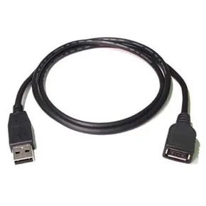 Kábel USB (2.0), USB A M- USB A F, 0.3m, čierny/biely
