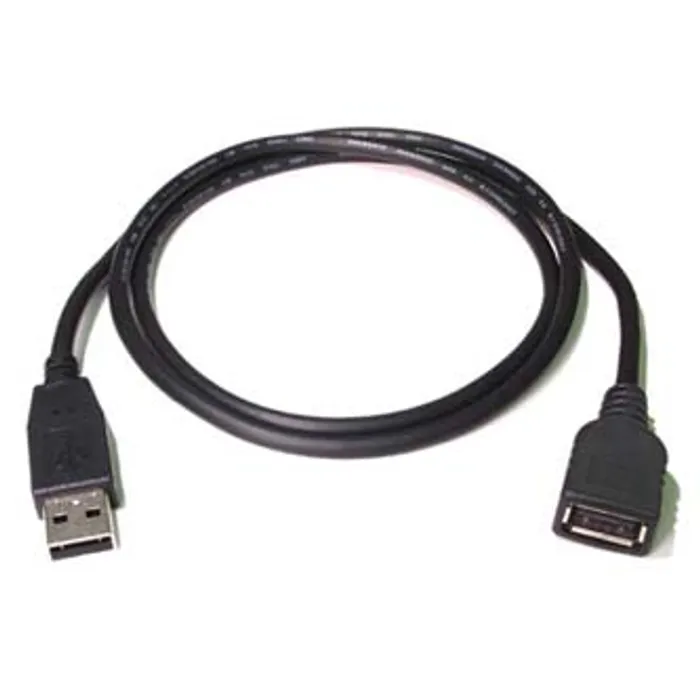 Hlavný obrázok produktu Kabel USB (2.0), USB A M- USB A F, 0.3m, černý/bílý