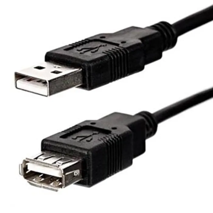 Hlavný obrázok produktu Kabel USB (2.0), USB A M- USB A F, 1.8m, černý, Logo Economy