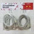 USB predlžovačka (2.0), USB A M - USB A F, 3m, čierny, Logo, cena za 1 kus