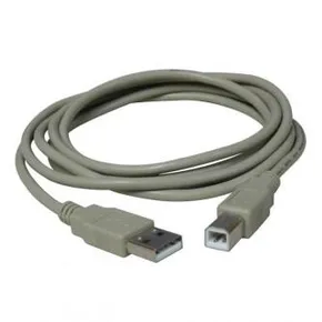 USB kábel (2.0), USB A M - USB B M, 3m, čierny, Logo, blister
