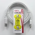 USB kábel (2.0), USB A M - USB B M, 3m, Logo