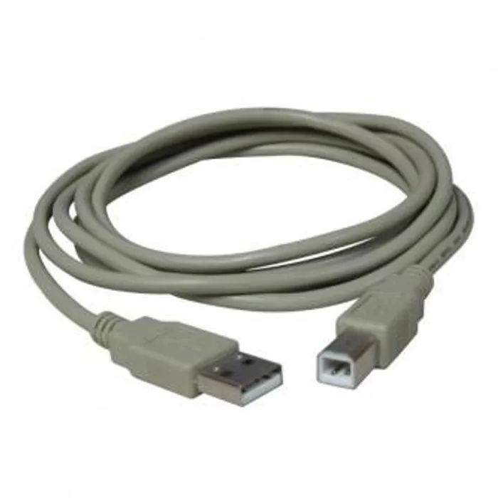 Hlavný obrázok produktu Kabel USB (2.0), USB A M- USB B M, 5m, šedý, Logo, blistr