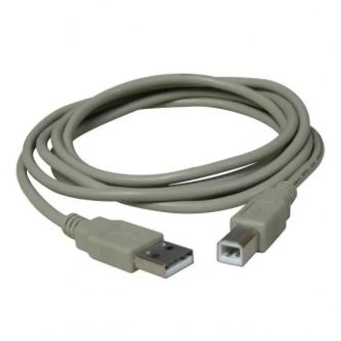 Hlavný obrázok produktu Kabel USB (2.0), USB A M- USB B M, 5m, šedý, Logo