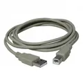 Kábel USB (2.0), USB A M - USB B M, 5m, sivý