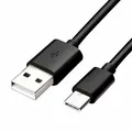 USB kábel (2.0), USB A M - USB C M, 1m, čierny, Logo, blister