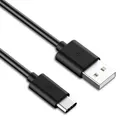 USB kábel (2.0), USB A M - USB C M, 1m, čierny, Logo, blister