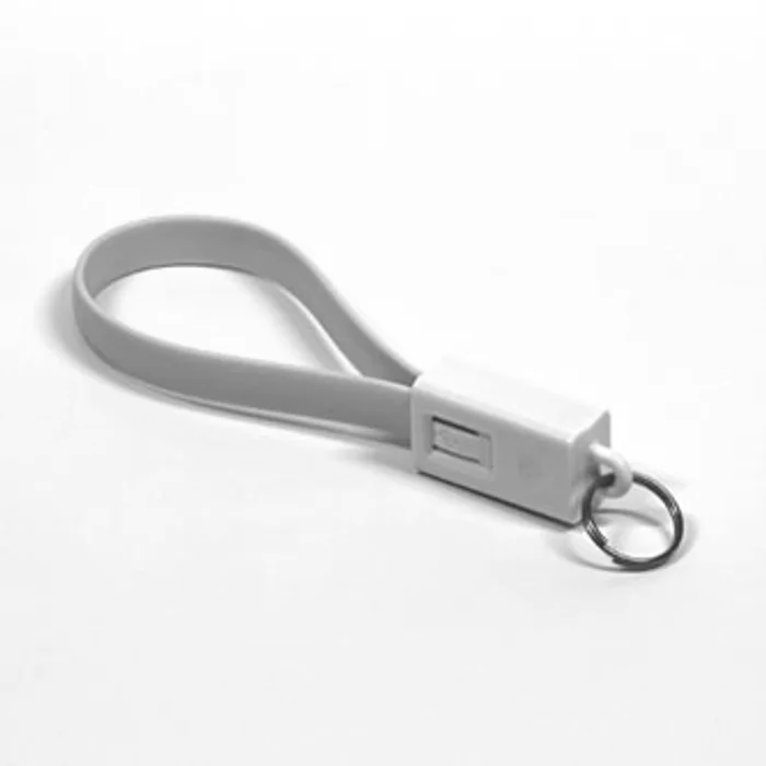 Hlavný obrázok produktu Kabel USB (2.0), USB A M- USB micro M, 0.2m, světle zelená, Logo, blistr, klíčenka