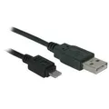 Ďalší obrázok produktu Kábel USB (2.0), USB A M- USB micro M, 1.8m, čierny