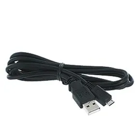 USB kábel (2.0), USB A M - microUSB M, 1m, čierny, Logo