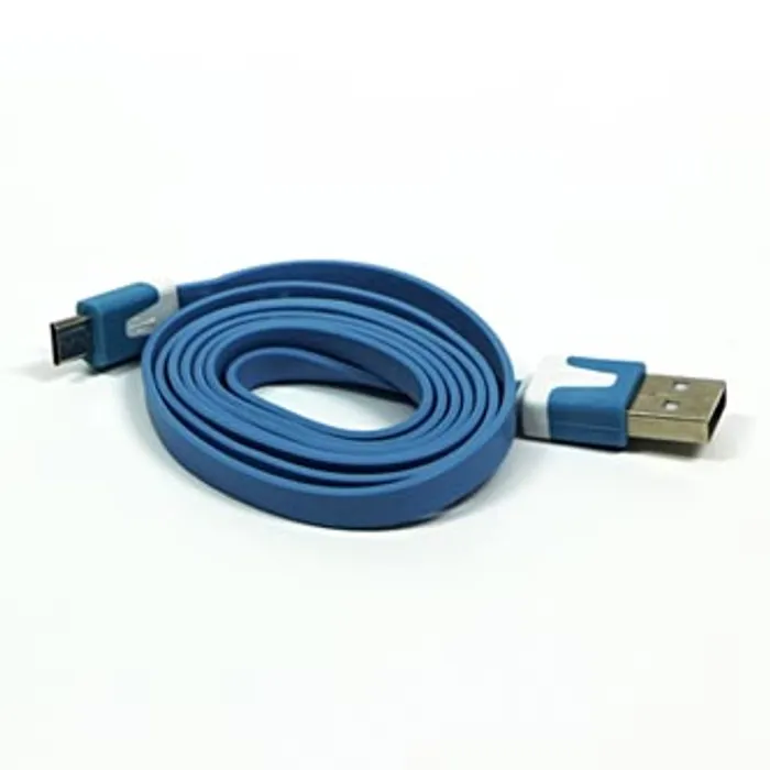 Hlavný obrázok produktu Kabel USB (2.0), USB A M- USB micro M, 1m, plochý, modrý