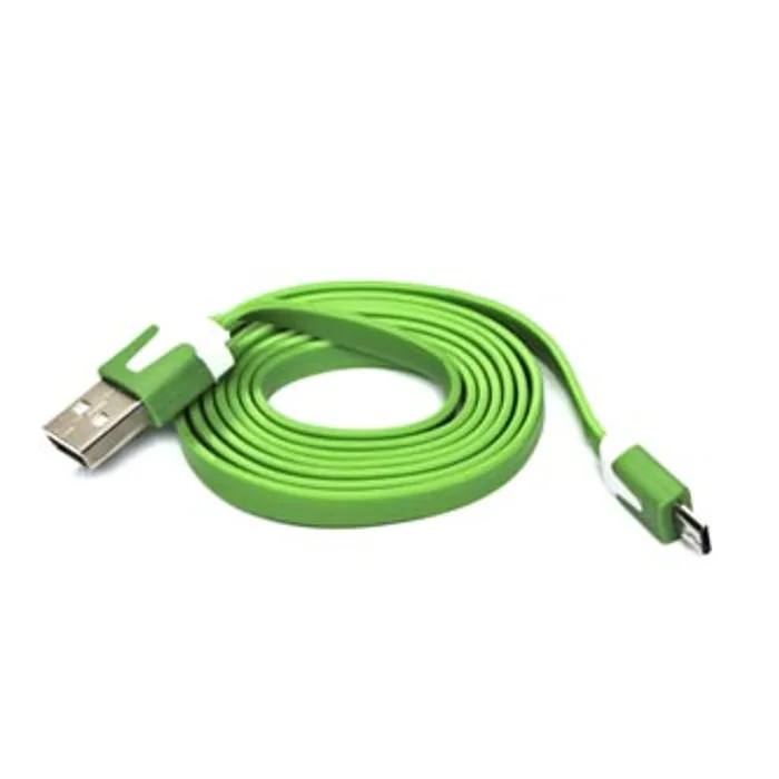 Hlavný obrázok produktu Kabel USB (2.0), USB A M- USB micro M, 1m, plochý, zelený