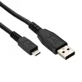 Kábel USB (2.0), USB A M- USB micro M, 3m, čierny