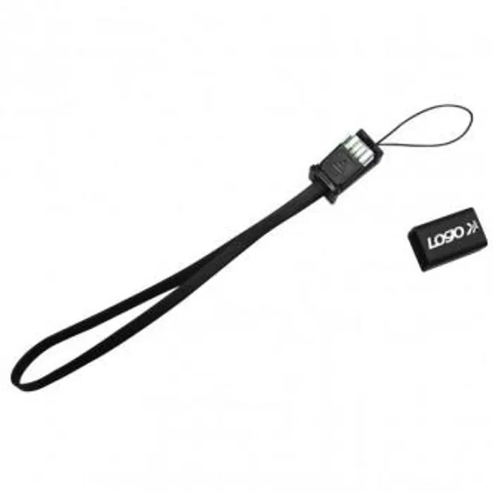 Hlavný obrázok produktu Kabel USB (2.0), USB A M- USB mini M (5 pin), 0.3m, černý, Logo, poutko na foťák