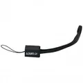 USB kábel (2.0), USB A M - miniUSB M, 0.3m, čierny, Logo, pútko na fotoaparát