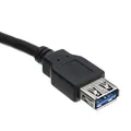 USB predlžovačka (3.0), USB A M - USB A F, 1.8m, čierny