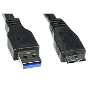 USB kábel (3.0), USB A M - USB micro B M, 2m, čierny, Logo, blister