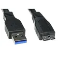 USB kábel (3.0), USB A M - USB micro B M, 2m, čierny, Logo, blister