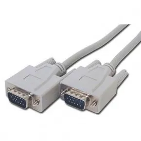 Kábel VGA (D-sub) M-VGA (D-sub) M, 2m, sivá
